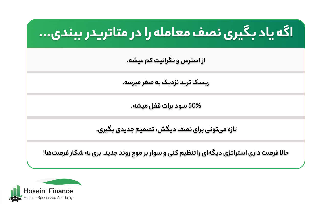 علت بستن نصف معامله در متاتریدر 