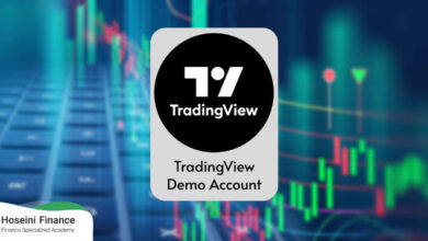 ترید در حساب دمو با تریدینگ ویو
