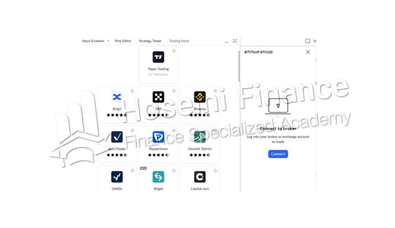 مرحله دوم برای اردرگذاری در تریدینگ ویو