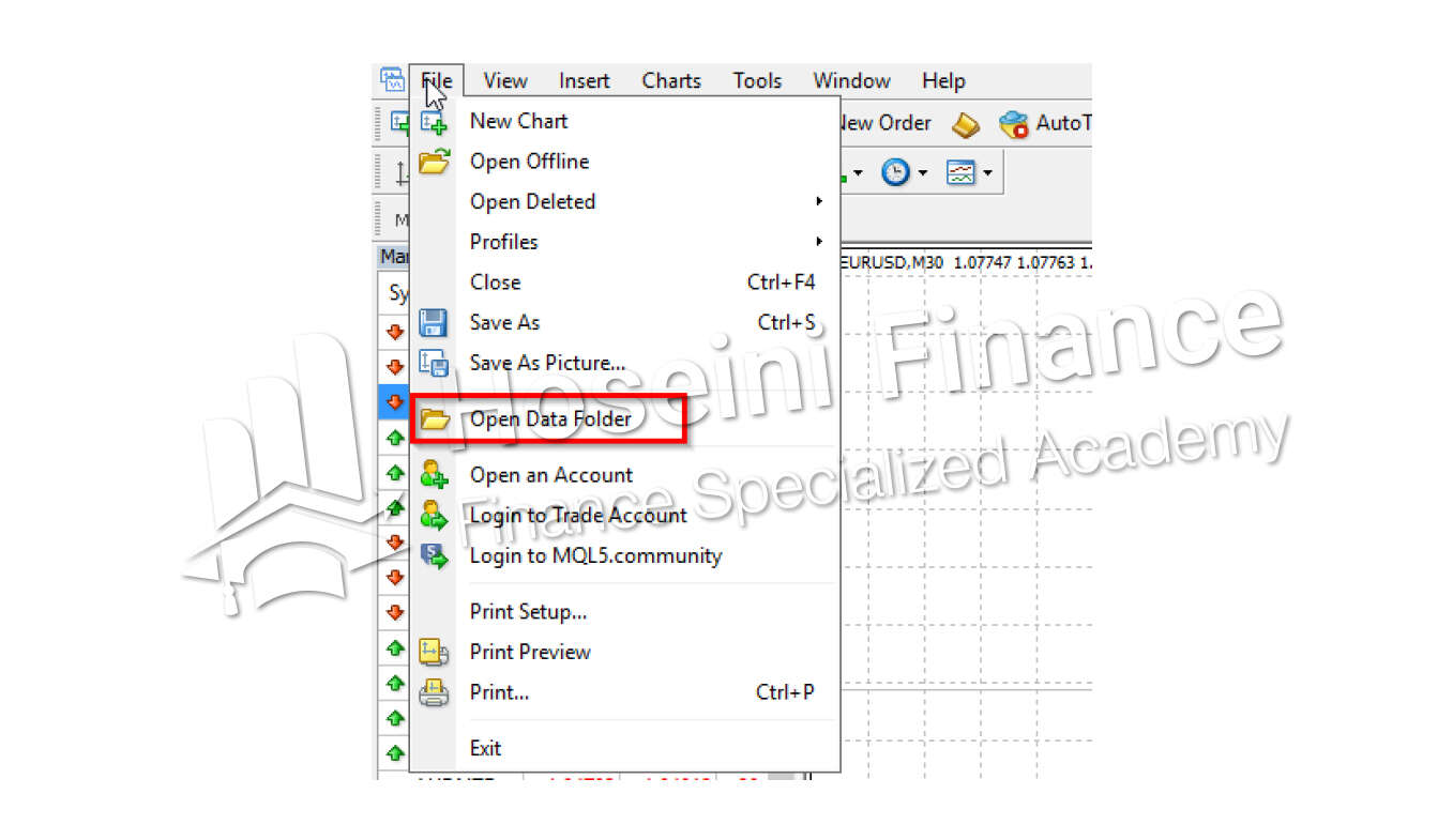 مرحله اول برای کار با اکسپرت در تمام معاملات