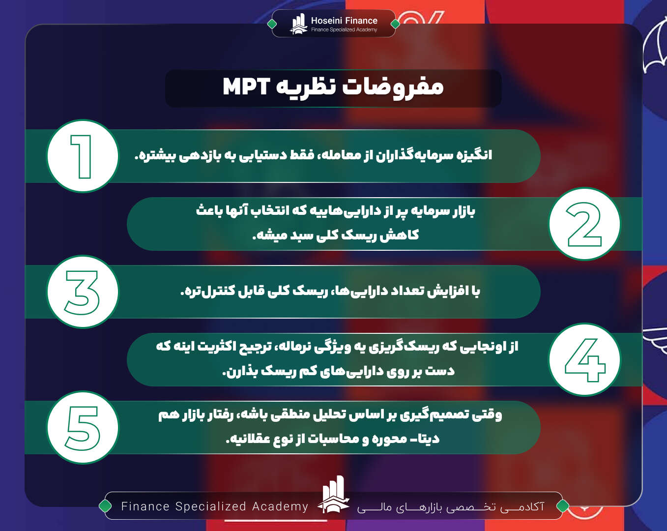 فرضیات نظریه پرتفوی مدرن چیست؟