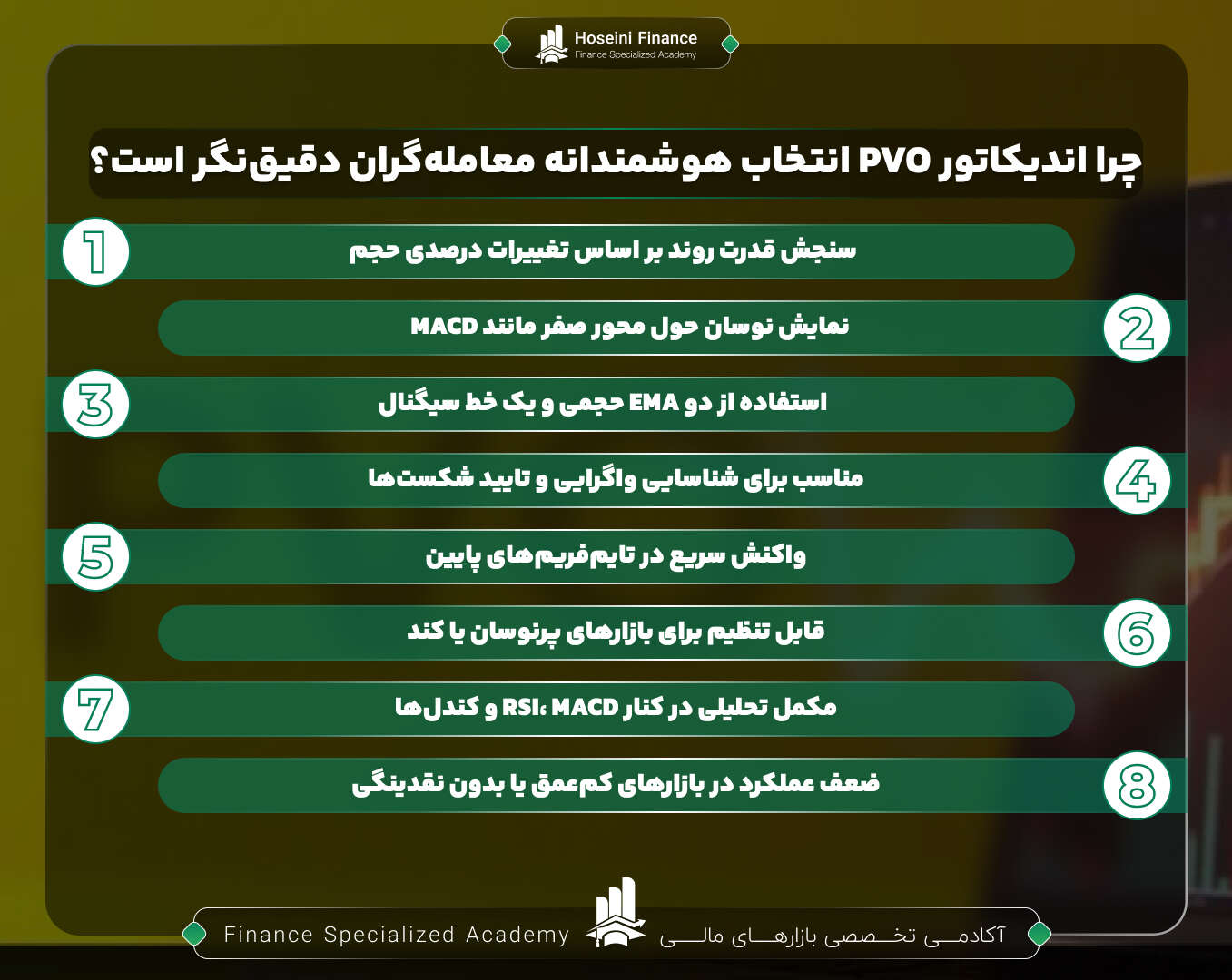 چرا اندیکاتور PVO دقیق است؟
