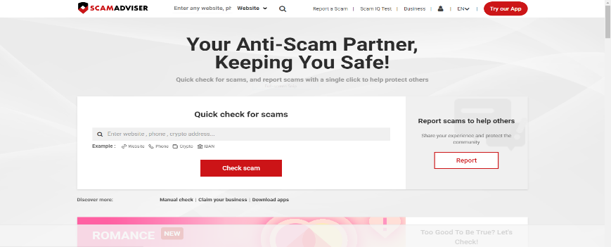ScamAdviser بررسی سایت